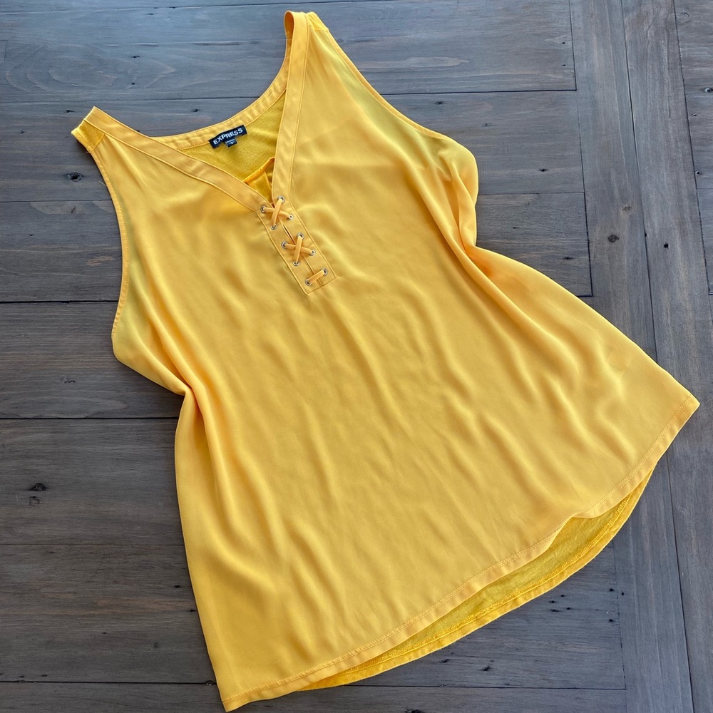 Express Golden Yellow Tank Top - size L